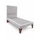 thumbnail image 5 of Cama Plaza y Media Turin Gris Claro Respaldo + Base + Colchon Mery Desing Excellence Plus, 5 of 9