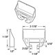 thumbnail image 2 of Kit de guía de cajones PRIME-LINE R 7221 21/32 x 1-1/8 pulgadas, blanco, 2 of 2