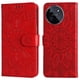 thumbnail image 1 of Funda tipo cartera FOXDOCK para Realme 11 4G , diseño girasol en relieve, cuero PU, cierre magnético, soporte y tarjetero, 1 of 5