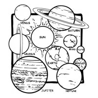 Rienda Libre Graphics - Decomural Space Planets Solar System Ws-34471