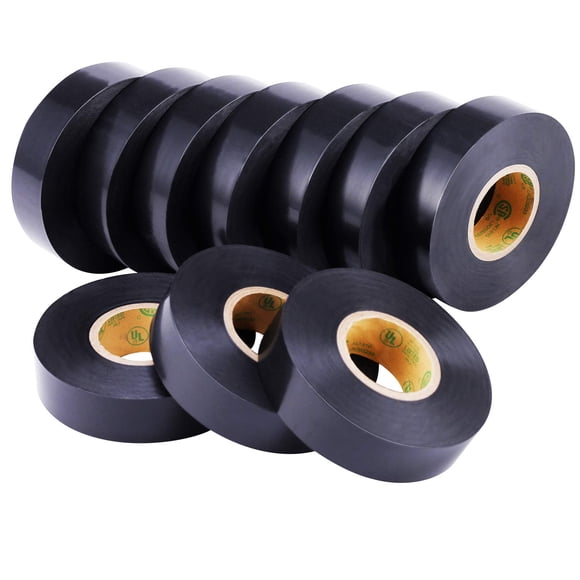 Cinta aislante Limchamp negra impermeable 3/4 pulgadas x 66 pies x10