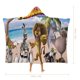 thumbnail image 2 of Madagascar Manta Capa con Capucha Anti-Bolitas, Manta de Lana Ártica Suave, Manta Portátil de Felpa Ligera y Lujosa, Poncho para Siesta en Casa y Oficina, 100*130cm, 2 of 6