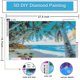 thumbnail image 2 of Kit de pintura con diamantes Yunnuo, 40 x 70 cm, paisajes de playa, bricolaje, 2 of 7