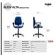 thumbnail image 5 of Silla Escritorio Rudy Alta Brazo Fijo Tela Azul, 5 of 5
