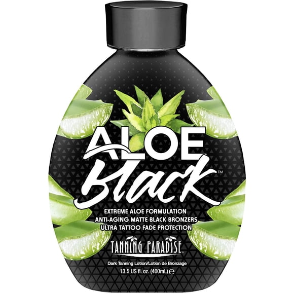 Loción Bronceadora Tanning Paradise Aloe Black 400 ml Antienvejecimiento