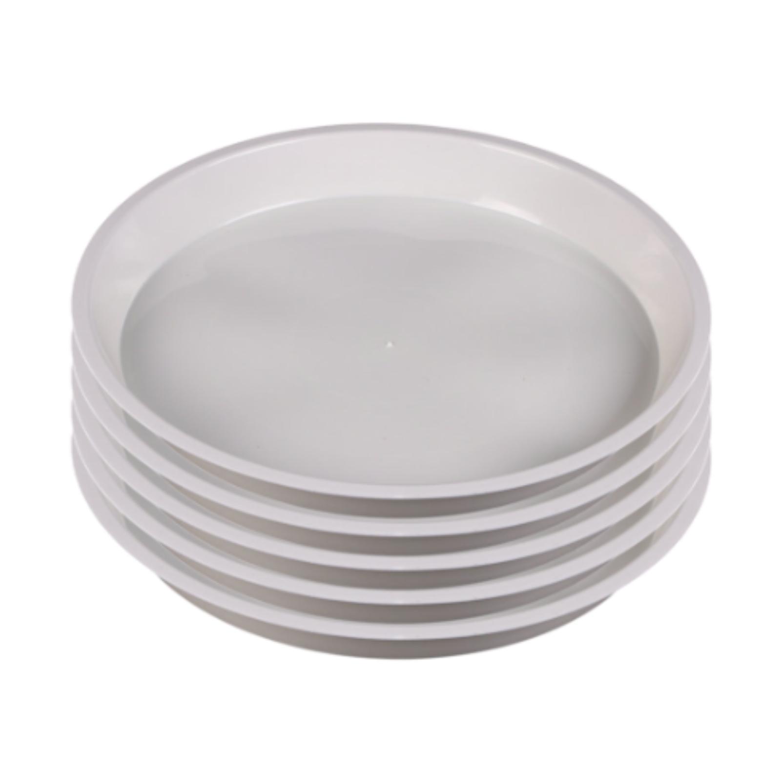 Magideal - 5 Platillos Para Plantas, Bandejas Para Macetas, Prácticos Platillos Redondos Para Macetas, Resistentes Para Uso Doméstico, Para Interiores Y Exterior L