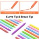 thumbnail image 2 of Juego de rotuladores iluminadores AECHY Curve de doble punta, 8 colores, 8 piezas, 2 of 6