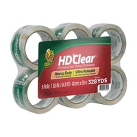 Cinta De Embalaje Duck Hd Clear 6 Rollos De 300 M Para Envío Y Almacenamiento
