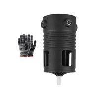 Bothyi - Cáscara De Maíz Con Guantes, Herramienta Portátil Para Tiras De Maíz Para Familias De Granjas De Taladro Manual