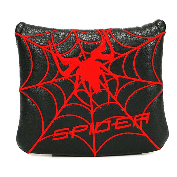 Cubierta magnética para putter Mykepoda negro/rojo con araña