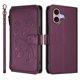 thumbnail image 2 of Funda Cartera Mariposa para [iPhone 16 Plus] con Soporte y Cremallera Violeta, 2 of 6