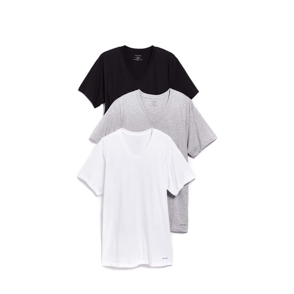 Camisetas Calvin Klein Cotton Classics, paquete de 3, cuello en V, para hombre