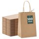 thumbnail image 1 of Bolsas De Papel Para Regalo Paquete De 100 Unidades 13 3 X 9 5 X 20 3 Cm Color Marrón Con Asas, 1 of 7