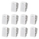 thumbnail image 1 of Pack 10 Modulo Interruptor 9/12 10A 250V Blanco, 1 of 4