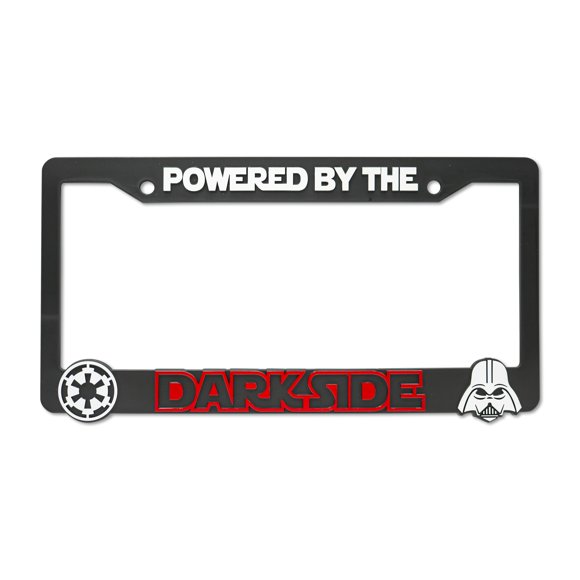 Marco para Placa de Matrícula LP Frameworks Negro 3D en Relieve