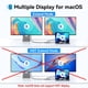 thumbnail image 4 of Estación de acoplamiento USB C con doble monitor LIONWEI Hub 6 en 1 de 100 W, 4 of 8