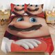 thumbnail image 1 of Super Mario 3-Piece Comforter Set for Bedroom Super Mario Bedding Set for Kids Adults Soft Microfiber Duvet Cover Set with Zipper Closure, 1 of 5