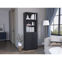 Tuhome - Bibioteca Home 2 Puertas 5 Niveles Wengue 180,6X62,8X29,9 Cm