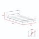 thumbnail image 4 of Cama 1.5 Plazas + Clóset 2 Puertas Wengue / Miel, 4 of 7