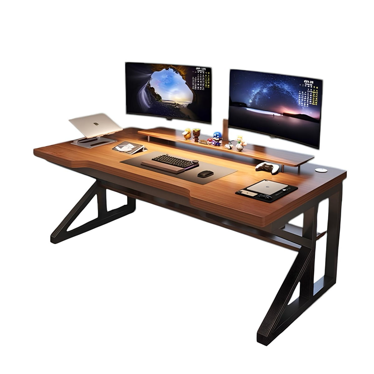 Lubabycas - Escritorio De Madera Con Repisa Inferior 120x60x72cm Crown