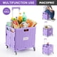 thumbnail image 2 of Carrito utilitario MACOPRO plegable con mango telescópico, color morado, 2 of 9