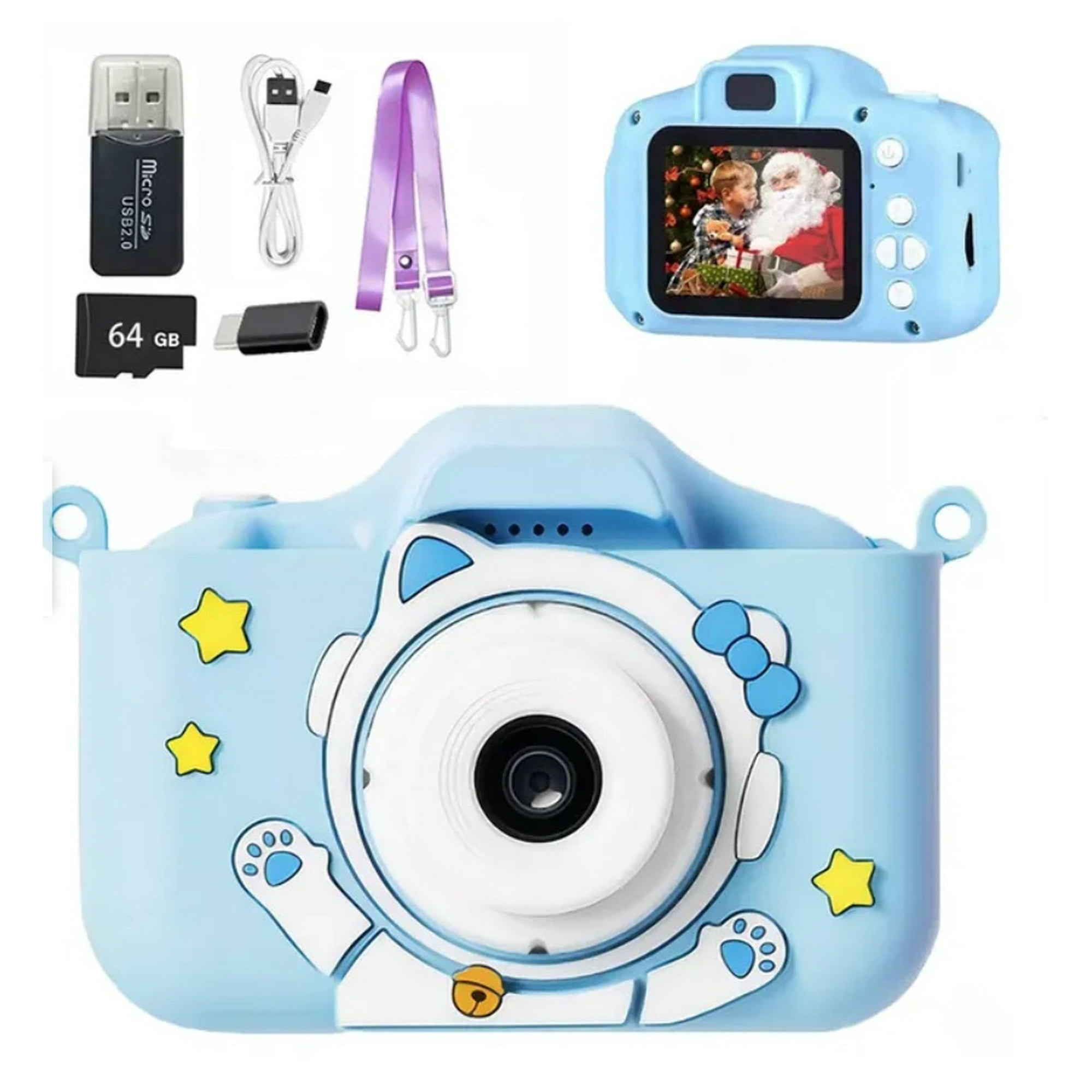 Atlas - Mini Cámara Fotográfica Digital 1080p Hd Azul