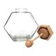 thumbnail image 4 of Tarro Hexagonal Transparente Con Varilla Agitadora De Madera Para Mesa De Comedor 380ml, 4 of 5