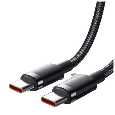 Genérico - Cable De Carga Rápida Usb-c A C Antinudos Trenzado Negro
