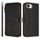 thumbnail image 2 of Funda Cartera Mariposa para [iPhone 17e/iPhone 16e] con Soporte y Cremallera Negro, 2 of 6