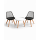 thumbnail image 1 of Set de Mesa y 2 Sillas Magic Tulip Mesh - Negro, 1 of 3