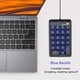 thumbnail image 2 of Teclado numérico mecánico giratorio con cable USB y LED azul negro, 2 of 7