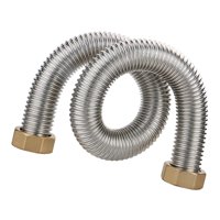 Magideal - Kit De Instalación De Manguera Flexible Con Fuelle De 1,5"" Resistente A La Corrosión Manguera De Material Acero Inoxidable De Flujo Grande Buena Para Sellar Tu 50Cm