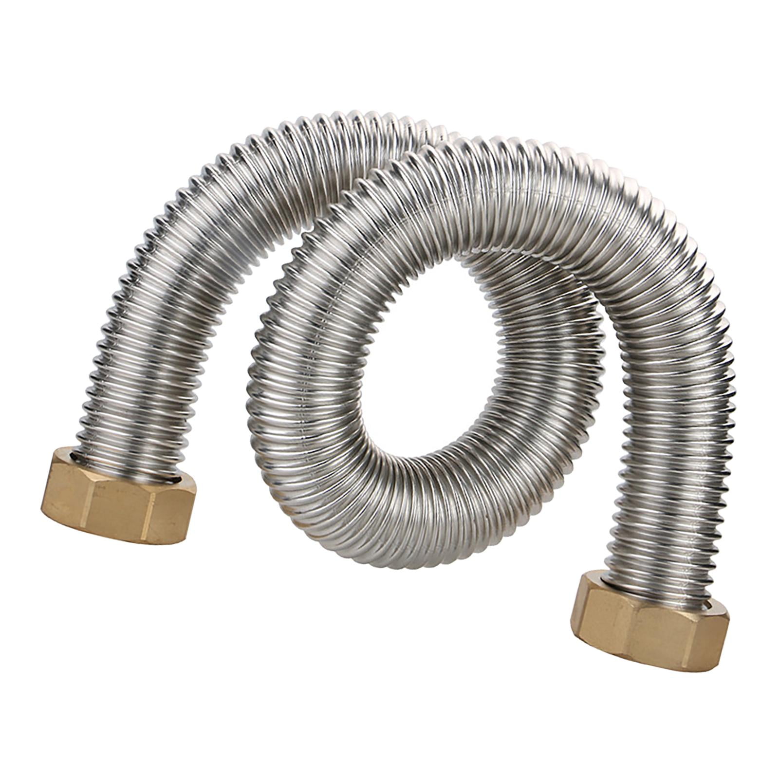 Magideal - Kit De Instalación De Manguera Flexible Con Fuelle De 1,5" Resistente A La Corrosión Manguera De Material Acero Inoxidable De Flujo Grande Buena Para Sellar Tu 50cm