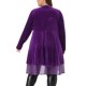 thumbnail image 3 of Agnes Orinda Ropa de Halloween para Mujer Tallas Grandes Cárdigan con Volantes Asimétrico Abierto Chaquetas Largas de Terciopelo 3X Púrpura, 3 of 6