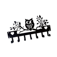 Magideal - Soporte Para Llaves De Montaje En Pared, Gancho Organizador, Resistente, Fácil Instalación, Estante De Almacenamiento Para Sombreros, Llavero De Metal Búho