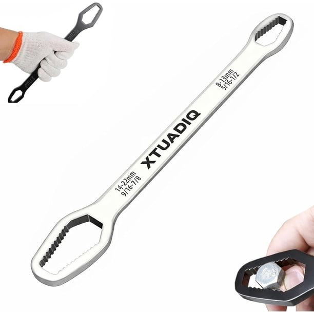 Llave autoajustable 8-22mm doble cabeza exterior hogar reparación coche