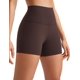 thumbnail image 1 of Shorts CRZ YOGA Butterluxe tiro alto 10 cm marrón talla pequeña, 1 of 5