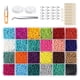 thumbnail image 1 of Cuentas De Semillas De Vidrio Surtidas 24 Colores Para Manualidades De Joyería 3000 Piezas 4 Mm, 1 of 5