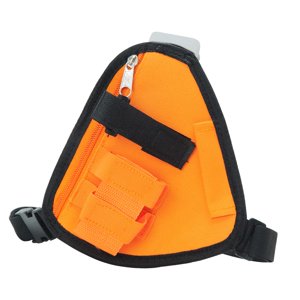 Magideal - Bolsa De Pecho Para Walkie Talkie/Arnés De Paquete De Pecho Para Radio De Dos Vías/Estuche De Transporte De Accesorios De Tela Oxford/Bolsa De Radio Naranja