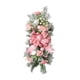 thumbnail image 5 of Guirnalda navideña con forma de lágrima, adorno navideño, práctica y fácil de colgar, guirnalda artificial para puerta de entrada, para bodas en inter Rosa, 5 of 5