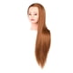 thumbnail image 3 of Cabeza De Entrenamiento De Cabello Pelo Largo Para Estudiantes De Escuela De Cosmetología Diy Barbería Oro Con Maquillaje, 3 of 5