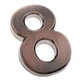 thumbnail image 3 of Se?al De Número De Puerta Autoadhesiva De Plástico De Cobre Número De Dígito Numérico Pegajoso 8, 3 of 5