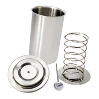 Magideal - Prensa De Carne De Material Acero Inoxidable, Olla A De Carne De Tocino, Fabricación De Sándwich Casero, Pollo, Carne, Monitor De Temperatura Incorpora