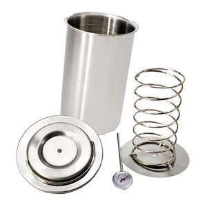 Magideal - Prensa De Carne De Material Acero Inoxidable, Olla A De Carne De Tocino, Fabricación De Sándwich Casero, Pollo, Carne, Monitor De Temperatura Incorpora