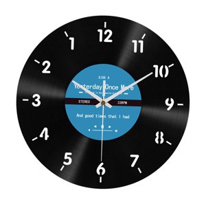 Magideal - Reloj De Pared Al Revés, Reloj Colgante De Pared Con Números De Arabia, Relojes De Pared Decorativos Creativos De 12 Pulgadas Para Decoración De Pared
