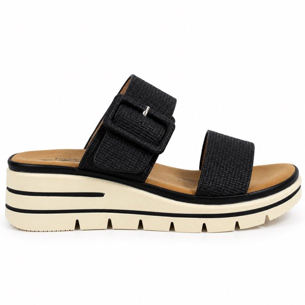 Sandalia de Mujer Slip On Plataforma 4cm Punta Abierta