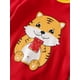 thumbnail image 3 of Cute Tiger Graphic Long Sleeve Baby Bodysuit, Infant Boy's Cotton Casual Romper, 3 of 5