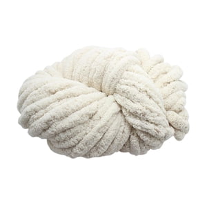 Magideal - Hilo Grueso De Chenilla, Hilo Súper Voluminoso, Hilo Grueso Lavable, Fibras Acrílicas Para Cama, Brazo De Ganchillo, Cojín Para Sofá Tejido Beige