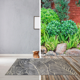 thumbnail image 3 of Alfombra 133 X 190 Natura Hojas Gris, 3 of 3
