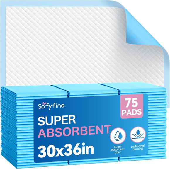 Almohadillas para cama SOFYFINE 91x76 cm 75 unidades absorbentes e impermeables